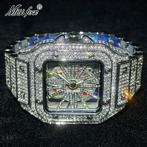 fake ice watch for sale|best moissanite watches.